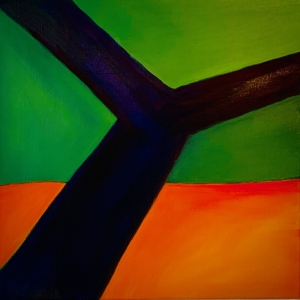 kleurrijk bos schilderij advandenboom olieverf